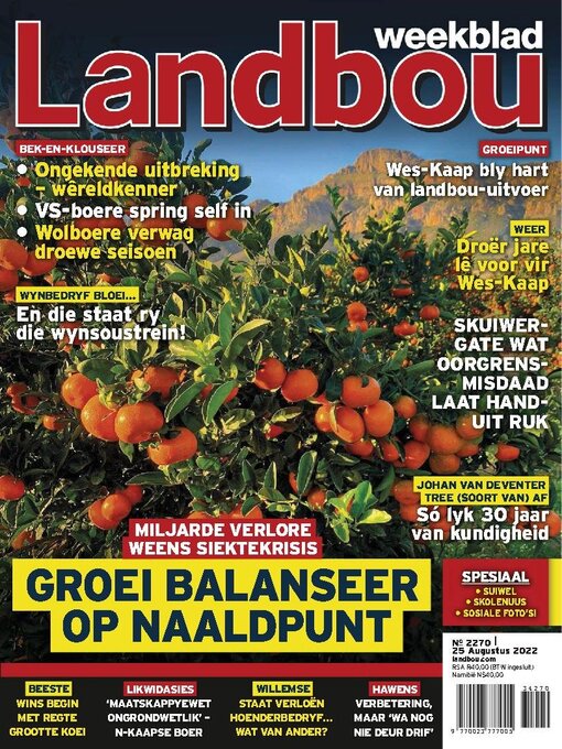 Title details for Landbouweekblad by Media 24 Ltd - Available